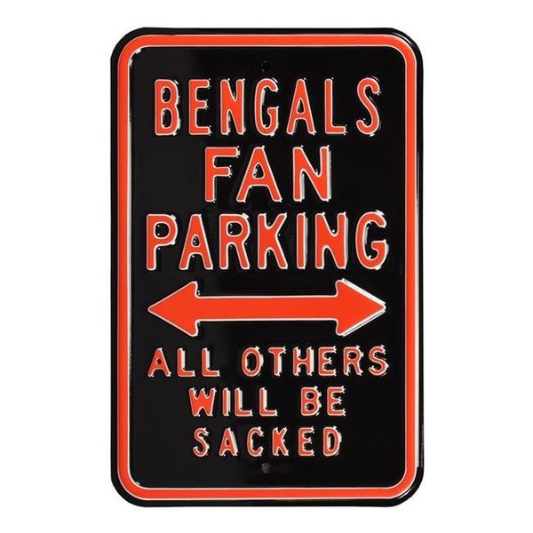 Authentic Street Signs Authentic Street Signs 35113 Bengals Sacked Parking Sign 35113